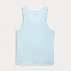 Outlet OUKU Men's 100% Cotton Graphic Tank Top Conch Fashion Outdoor Casual 3D Print Vest Top Undershirt Street Casual Daily T shirt White Blue Sleeveless Crew Neck Shirt Spring & Summer Clothing Apparel