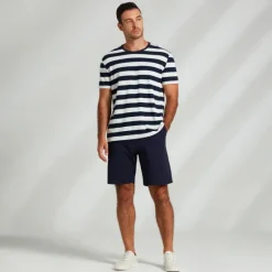 Outlet OUKU Men's 100% Cotton Graphic Tee Fashion Outdoor Casual T shirt Tee Top Street Casual Daily T shirt Short Sleeve Crew Neck Shirt Spring & Summer Clothing Apparel Navy Blue