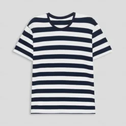 Outlet OUKU Men's 100% Cotton Graphic Tee Fashion Outdoor Casual T shirt Tee Top Street Casual Daily T shirt Short Sleeve Crew Neck Shirt Spring & Summer Clothing Apparel Navy Blue