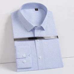 Best OUKU Men's 100% Cotton Non-iron Dress Shirt Button Up Shirt Solid Color School Formal White Long Sleeve Turndown All Seasons Clothing Apparel