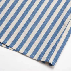 Best OUKU Men's 100% Cotton Shirt Summer Shirt Button Up Shirt Casual Shirt Black Blue Long Sleeve Stripes Lapel Daily Wear Vacation Clothing Apparel Cotton Fashion Hawaiian Casual