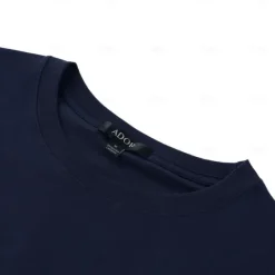 New OUKU Men's 100% Cotton T Shirt Long Sleeve T Shirt Solid Color Crew Neck Normal Outdoor Causal Crewneck Clothing Apparel Knitwear Daily