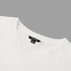 Best OUKU Men's 100% Cotton T Shirt Solid Color V Neck Training Outdoor Short Sleeve V Neck Clothing Apparel Vacation Sports Neutral Fashion