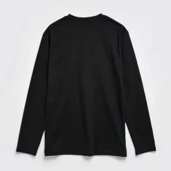 OUKU Men's 100% Cotton T-Shirt Solid Color Crew Neck Normal Outdoor Gift Long Sleeve Button Crewneck Clothing Apparel Daily Sports & Outdoors