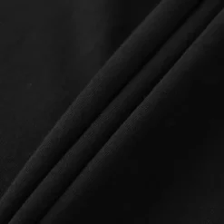 OUKU Men's 100% Cotton T-Shirt Solid Color Crew Neck Normal Outdoor Gift Long Sleeve Button Crewneck Clothing Apparel Daily Sports & Outdoors