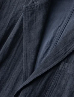 New OUKU Men's 100% Linen Blazer Jacket Formal Wedding Elegant Warm Spring Fall Solid Color Thicken Single Breasted Two-button Blazer Black Navy Blue