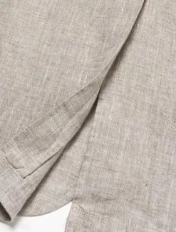 Online OUKU Men's 100% Linen Blazer Jacket Wedding Party Anniversary Summer Spring Linen Solid Color Single Breasted One-button Blazer Blue Beige