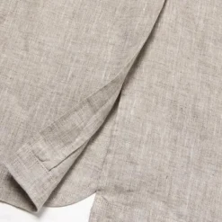 Online OUKU Men's 100% Linen Blazer Jacket Wedding Party Anniversary Summer Spring Linen Solid Color Single Breasted One-button Blazer Blue Beige