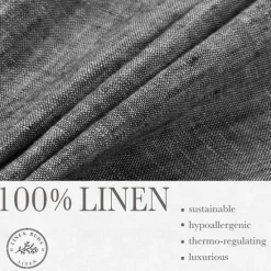 Clearance OUKU Men's 100% Linen Pants Trousers Casual Pants Drawstring Elastic Waist Straight Leg Plain Comfort Breathable Casual Daily Holiday Fashion Classic Style Navy Blue Blue