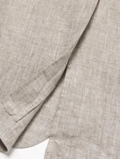 Best OUKU Men's 100% Linen Suits Outdoor Pocket Spring & Fall Solid Color Button Pocket Single Breasted Blazer White