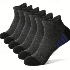 Clearance OUKU Men's 5 Pack Multi Packs Socks Ankle Socks Low Cut Socks Running Socks Casual Socks Black White Color Color Block Sports & Outdoor Daily Vacation Basic Medium Summer Spring Fashion Casual
