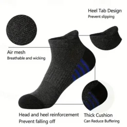 Clearance OUKU Men's 5 Pack Multi Packs Socks Ankle Socks Low Cut Socks Running Socks Casual Socks Black White Color Color Block Sports & Outdoor Daily Vacation Basic Medium Summer Spring Fashion Casual