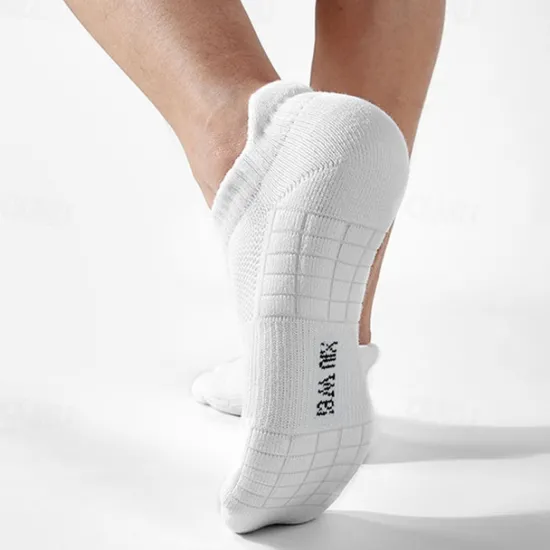 Hot OUKU Men's 5 Pack Multi Packs Socks Ankle Socks Low Cut Socks Running Socks Casual Socks Black White Color Plain Sports & Outdoor Daily Vacation Basic Medium Spring Fall Fashion Casual