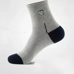 Online OUKU Men's 5 Pack Multi Packs Socks Crew Socks Running Socks Casual Socks Color Color Block Sports & Outdoor Daily Vacation Basic Medium Spring Fall Fashion Casual Rainbow