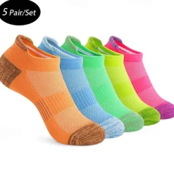 Discount OUKU Men's 5 Pack Multi Packs Socks Ankle Socks Low Cut Socks Running Socks Casual Socks Black White Color Plain Sports & Outdoor Daily Vacation Basic Medium Spring Fall Fashion Casual