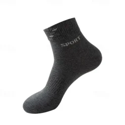 Outlet OUKU Men's 3 Pack Multi Packs Socks Crew Socks Running Socks Casual Socks Black White Color Letter Sports & Outdoor Daily Vacation Basic Medium Spring Fall Fashion Casual