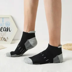 Outlet OUKU Men's 6 Pack Multi Packs Socks Ankle Socks Low Cut Socks Running Socks Casual Socks Black White Color Color Block Sports & Outdoor Casual Daily Basic Medium Spring Fall Fashion