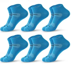 Discount OUKU Men's 6 Pack Multi Packs Socks Ankle Socks Low Cut Socks Running Socks Casual Socks Black White Color Plain Sports & Outdoor Casual Daily Basic Medium Spring Fall Fashion