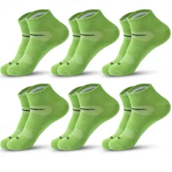 Discount OUKU Men's 6 Pack Multi Packs Socks Ankle Socks Low Cut Socks Running Socks Casual Socks Black White Color Plain Sports & Outdoor Casual Daily Basic Medium Spring Fall Fashion