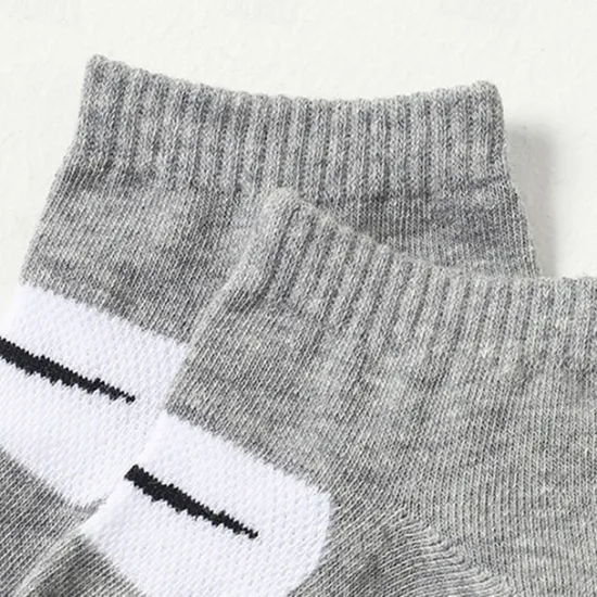 Discount OUKU Men's 6 Pack Multi Packs Socks Ankle Socks Low Cut Socks Running Socks Casual Socks Black White Color Plain Sports & Outdoor Casual Daily Basic Medium Spring Fall Fashion