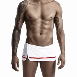 Best OUKU Men's 1 Pack Underwear Boxers Underwear Woven Boxers Elastic Waist Cotton Moisture Wicking Black White