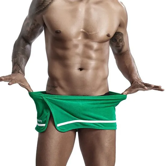 Best OUKU Men's 1 Pack Underwear Boxers Underwear Woven Boxers Elastic Waist Cotton Moisture Wicking Black White