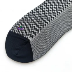Clearance OUKU Men's 1 Pair Socks Color Plaid Plaid Checkered Geometry Formal Wedding Anniversary Thin Spring & Fall Knitwear Elegant Black