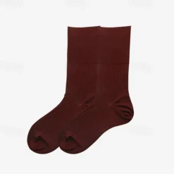 OUKU Men's 1 Pair Socks Black Navy Blue Color Solid Color Formal Wedding Anniversary Thin Spring & Fall Knitwear Elegant