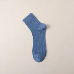 Online OUKU Men's 1 Pair Socks Casual Socks Black White Color Solid Color Hollow School Formal Wedding Mesh Hole Thin Summer Spring Fall All Seasons Elegant Daily