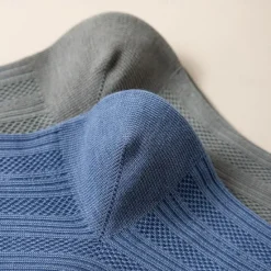 Online OUKU Men's 1 Pair Socks Casual Socks Black White Color Solid Color Hollow School Formal Wedding Mesh Hole Thin Summer Spring Fall All Seasons Elegant Daily