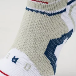 New OUKU Men's 1 Pair Socks Stockings Sport Socks / Athletic Socks Running Socks Black Red Color Print Vacation Sports & Outdoor Daily Basic Medium Spring Fall Fashion Casual