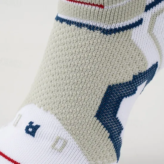 New OUKU Men's 1 Pair Socks Stockings Sport Socks / Athletic Socks Running Socks Black Red Color Print Vacation Sports & Outdoor Daily Basic Medium Spring Fall Fashion Casual