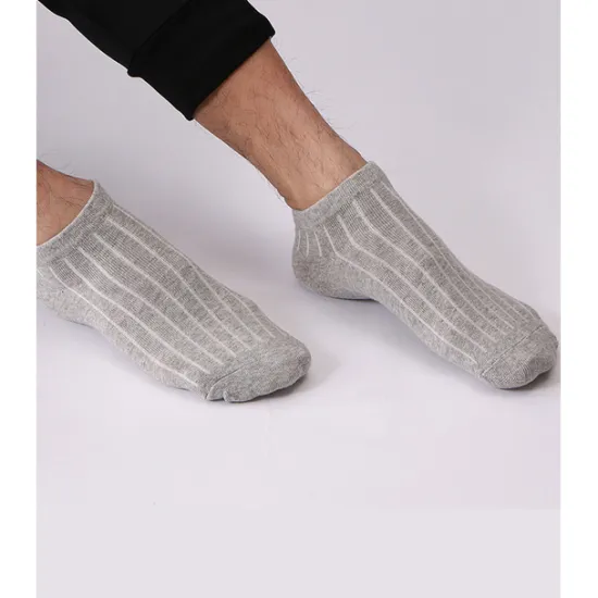 Outlet OUKU Men's 2 Pairs Ankle Socks Low Cut Socks Black White Color Plain Daily Wear Vacation Weekend Medium Summer Spring & Fall Stylish Casual
