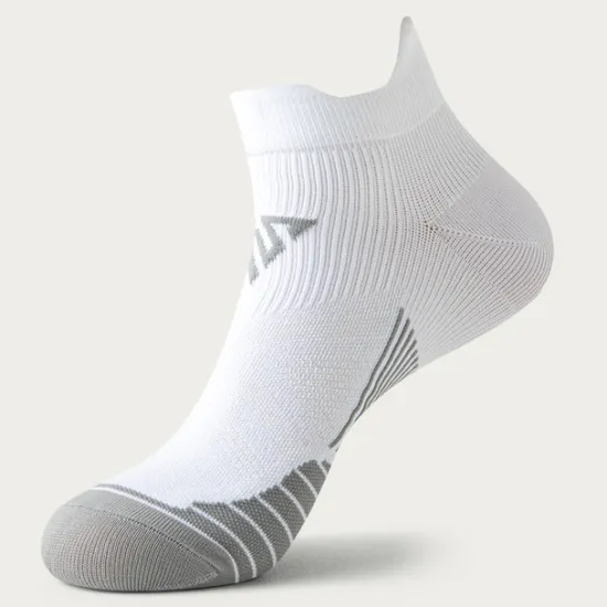 Outlet OUKU Men's 2 Pairs Ankle Socks Low Cut Socks Black White Color Running Socks Color Block Casual Daily Basic Medium Summer Spring Fall Breathable Stylish