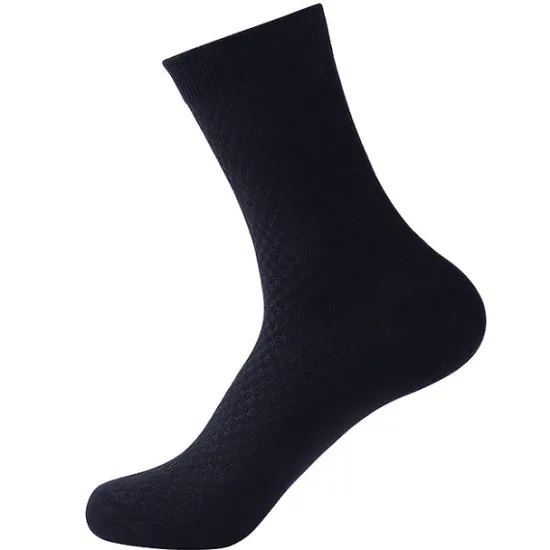 Best OUKU Men's 3 Pairs Crew Socks Black Light Grey Color Plain Casual Daily Basic Medium Summer Spring Fall Breathable