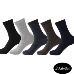 Best OUKU Men's 3 Pairs Crew Socks Black Light Grey Color Plain Casual Daily Basic Medium Summer Spring Fall Breathable