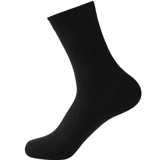 Best OUKU Men's 3 Pairs Crew Socks Black Light Grey Color Plain Casual Daily Basic Medium Summer Spring Fall Breathable