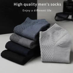 Outlet OUKU Men's 3 Pairs Crew Socks Low Cut Socks Black Light Grey Color Plain Casual Daily Basic Medium Summer Spring Fall Breathable