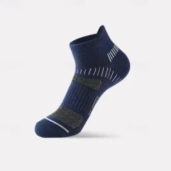 Online OUKU Men's 5 Pairs Multi Packs Socks Running Socks Casual Socks Black White Color Stripes Vacation Sports & Outdoor Daily Basic Medium Spring Fall Fashion Casual