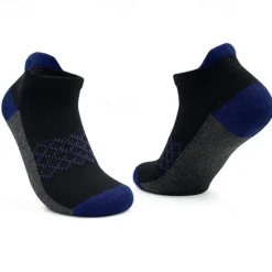 Best OUKU Men's 3 Pairs Multi Packs Socks Running Socks Casual Socks Wine Blue Color Color Block Vacation Sports & Outdoor Daily Basic Medium Spring Fall Fashion Casual
