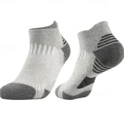 Clearance OUKU Men's 5 Pairs Multi Packs Socks Running Socks Casual Socks Black White Color Color Block Sports & Outdoor Daily Vacation Basic Medium Spring Fall Fashion Casual