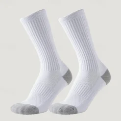 New OUKU Men's 3 Pairs Multi Packs Socks Running Socks Long Socks White+White+Black Black Color Color Block Sports & Outdoor Daily Vacation Basic Medium Spring Fall Fashion Casual