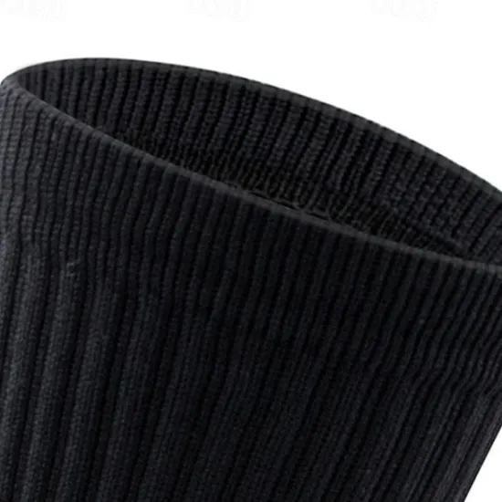 New OUKU Men's 3 Pairs Multi Packs Socks Running Socks Long Socks White+White+Black Black Color Color Block Sports & Outdoor Daily Vacation Basic Medium Spring Fall Fashion Casual