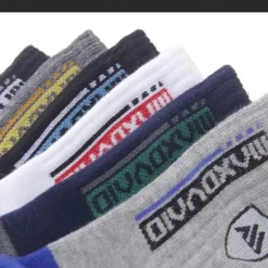 Hot OUKU Men's 10 Pairs Multi Packs Socks Crew Socks Running Socks Casual Socks Color Plain Vacation Sports & Outdoor Daily Basic Medium Spring Fall Fashion Casual Rainbow