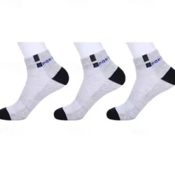 New OUKU Men's 5 Pairs Multi Packs Socks Crew Socks Running Socks Casual Socks Black White Color Color Block Vacation Sports & Outdoor Daily Basic Medium Spring Fall Fashion Casual