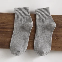 New OUKU Men's 10 Pairs Multi Packs Socks Crew Socks Running Socks Casual Socks Black White Color Solid / Plain Color Sports & Outdoor Daily Vacation Basic Medium Spring Fall Fashion Casual