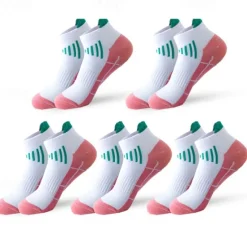 Clearance OUKU Men's 5 Pairs Multi Packs Socks Running Socks Casual Socks Black White Color Color Block Sports & Outdoor Daily Vacation Basic Thin Summer Spring Fashion Casual