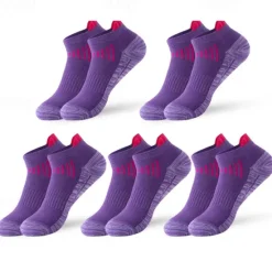 Clearance OUKU Men's 5 Pairs Multi Packs Socks Running Socks Casual Socks Black White Color Color Block Sports & Outdoor Daily Vacation Basic Thin Summer Spring Fashion Casual