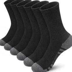 New OUKU Men's 5 Pairs Multi Packs Socks Crew Socks Running Socks Casual Socks Black White Color Color Block Solid / Plain Color Sports & Outdoor Daily Vacation Basic Medium Spring Fall Fashion Casual