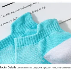 New OUKU Men's 5 Pairs Multi Packs Socks Running Socks Casual Socks Black White Color Polka Dot Vacation Sports & Outdoor Daily Basic Medium Spring Fall Fashion Casual